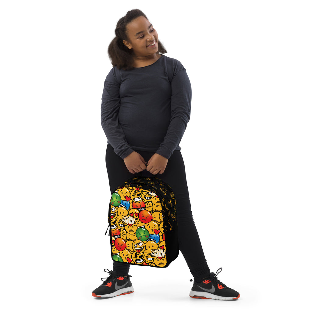 Novelty Graphic Backpack - Emoji