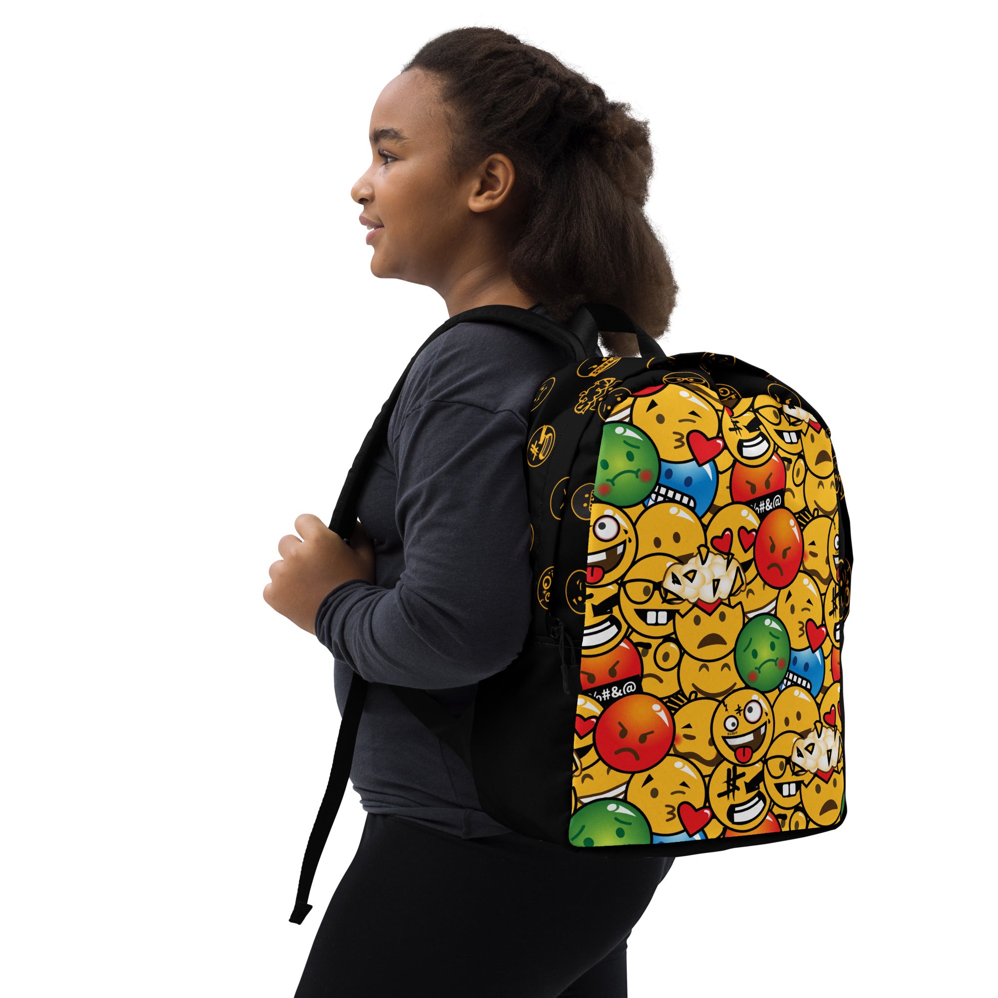 Novelty Graphic Backpack - Emoji