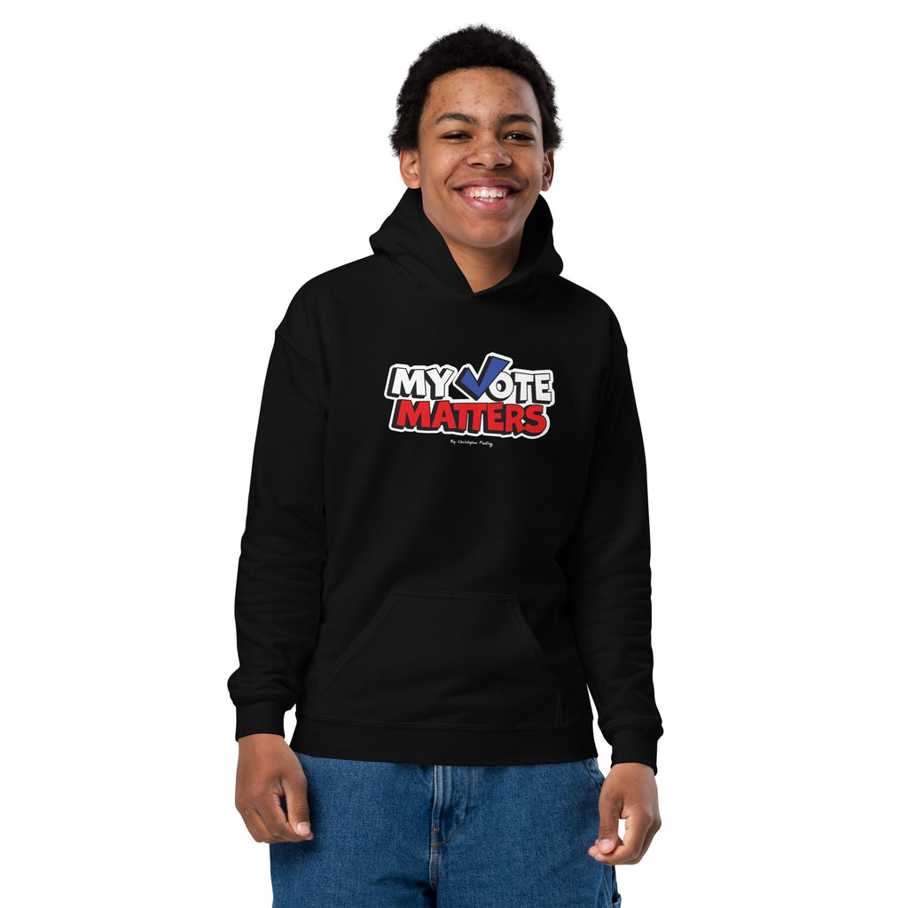 Youth heavy blend hoodie - My Vote Matters