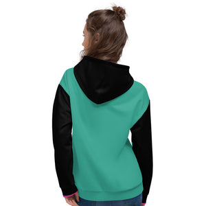 Women's Hoodie Long Sleeve Casual Graphic Sweatshirt - TAPE POP GREEN