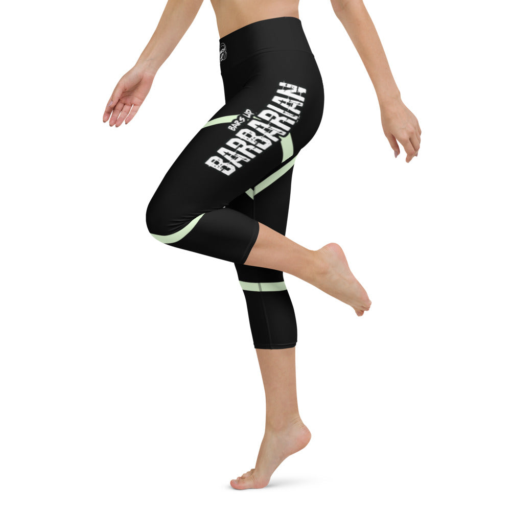 Womens Capri Leggings Casual Graphic Yoga Pants  -  BARBARIAN
