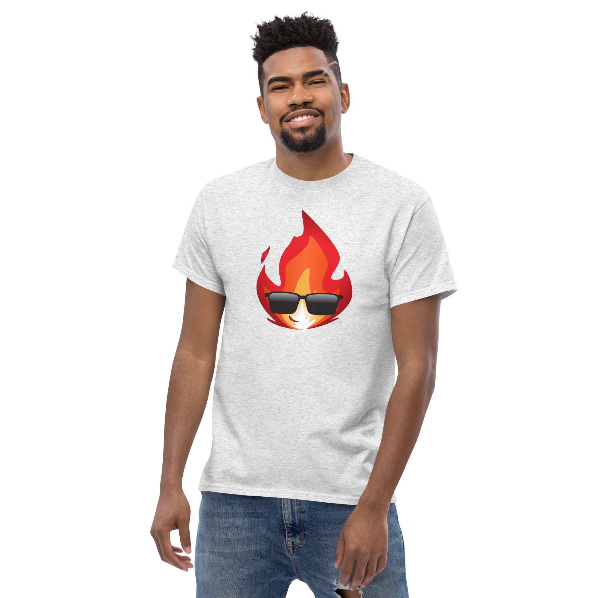 Men's Novelty T Shirts Graphic - Cool Fire