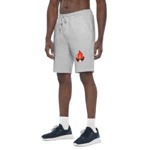 Men's Graphic Novelty Fleece Shorts - Cool Fire