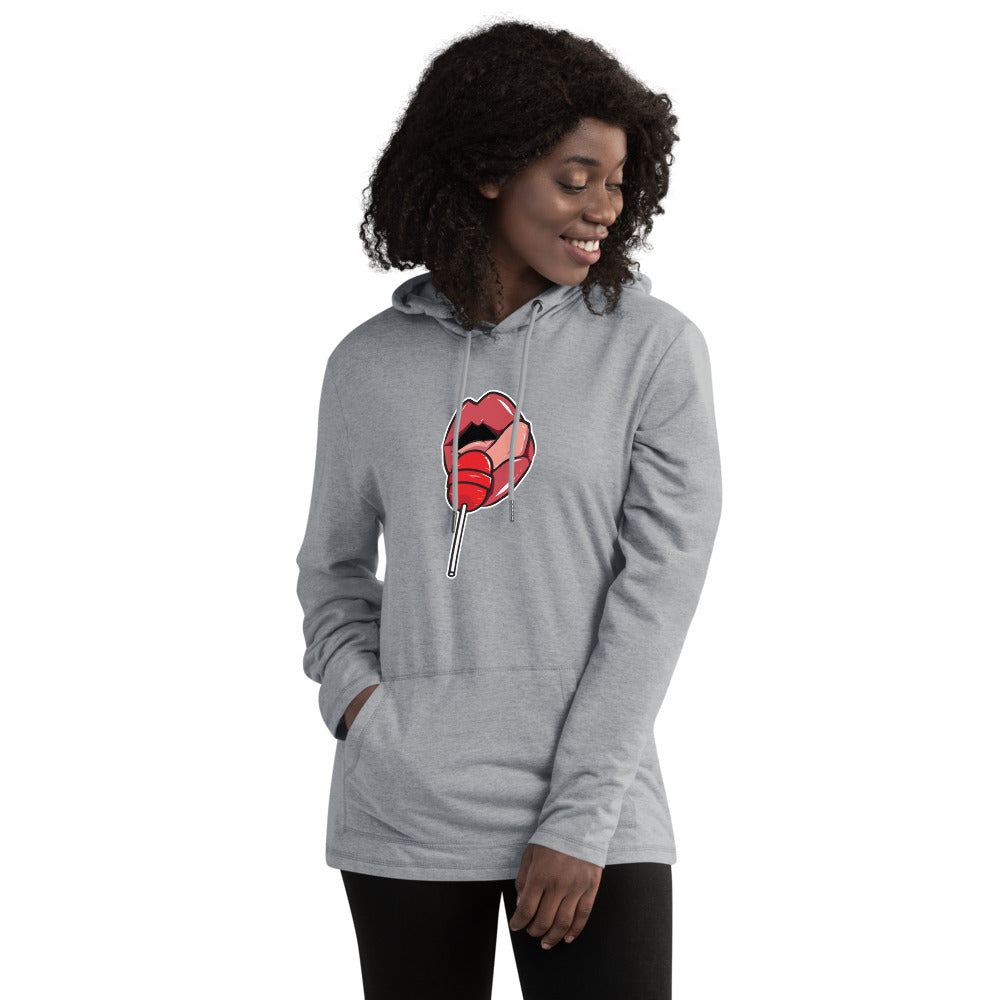 Women's Lightweight Hoodie Long Sleeve Casual Graphic Sweatshirt - LOLLIPOP